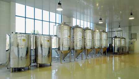 University lab brewing equipment